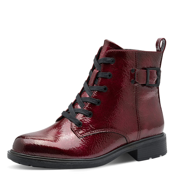 Jana Women's Synthetic Leather Ankle Boot – 30mm Heel 8-25278-45